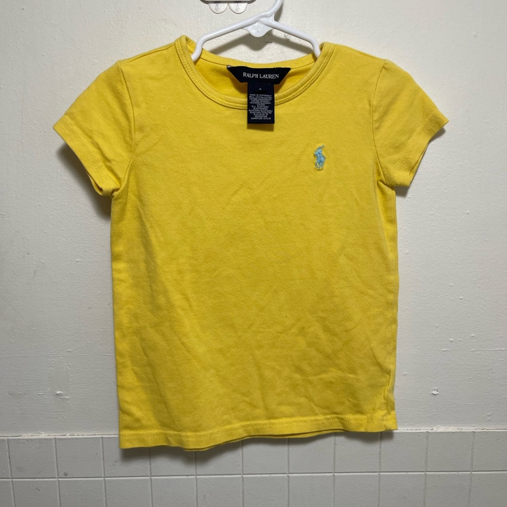 Ralph Lauren Kids Bright Yellow Tee